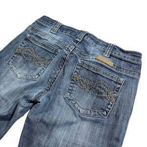 Cowgirl Tuff Co Bootcut Jeans 30x32 Blue Denim Embroidered Pockets